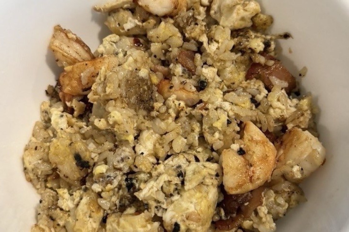 Pork and shrimp fried rice, cooked by Jake H.